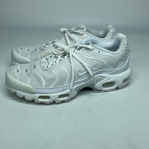 Women’s Nike Air Max Plus Triple White 2021 DM2362-100 USED - Picture 3 of 7